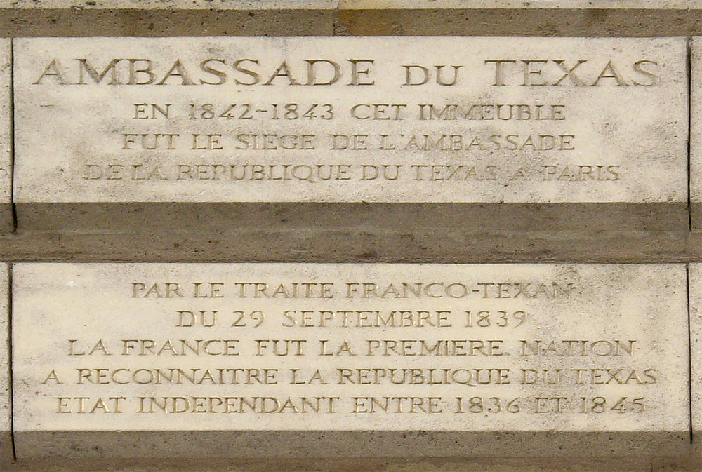French memorial to Texas Ligation